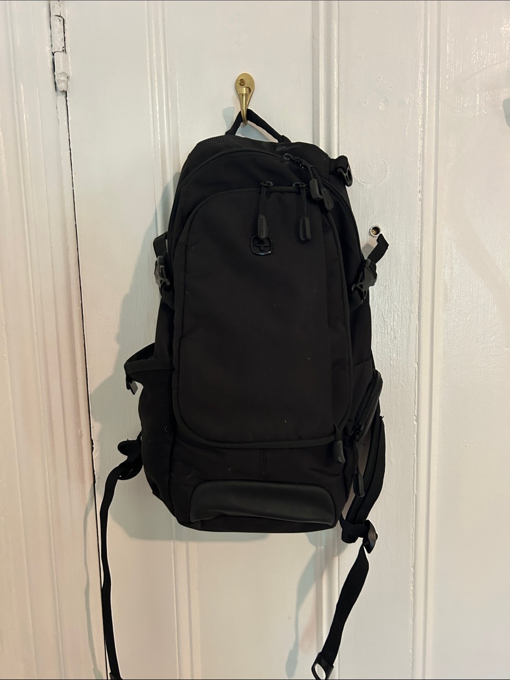 K-Swiss Black Kids Backpack with Multiple Pockets